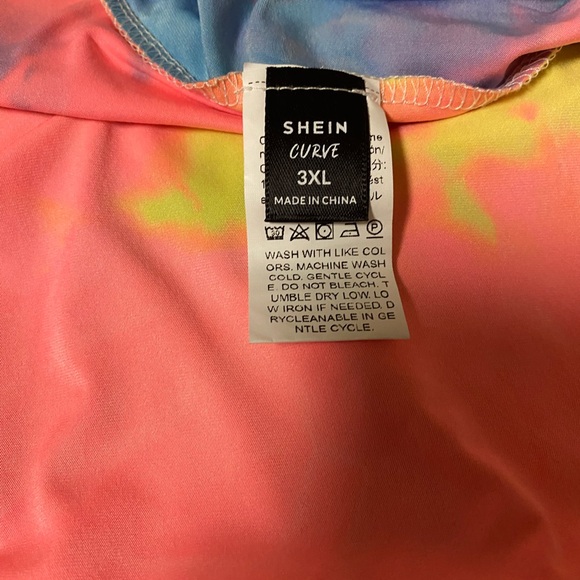 SHEIN Curve Plus Tie Dye Criss-Cross Cami Dress Size 3XL - Picture 12 of 12